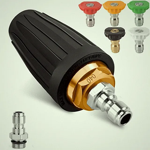 Pressure Washer Turbo Tip Max 4000PSI Turbo Nozzle Kit 360° Rotating Presur