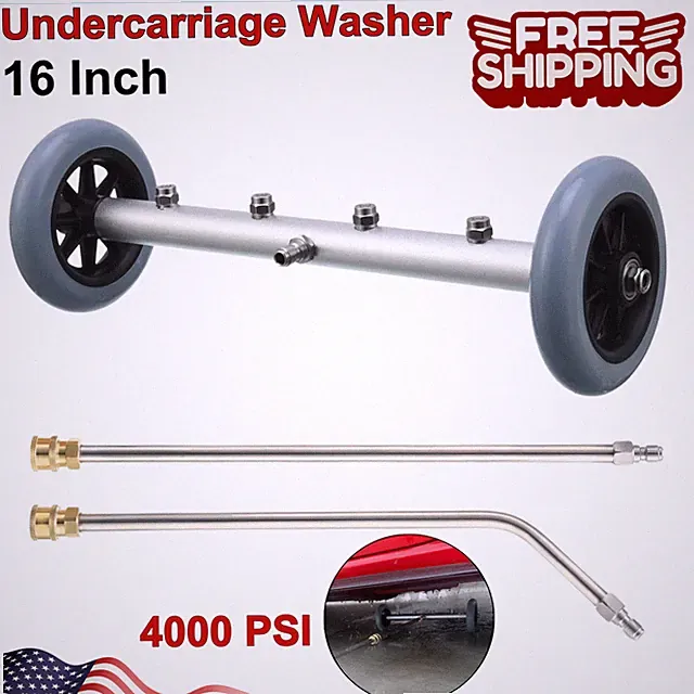 Pressure Washer Undercarriage Cleaner Under Car Washer Water Broom 4000 PSI 16In