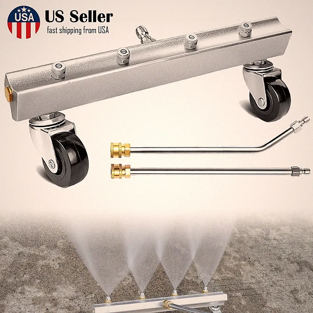 Pressure Washer Undercarriage Cleaner with 4 Nozzles 1 Extension Rod 4000PSI