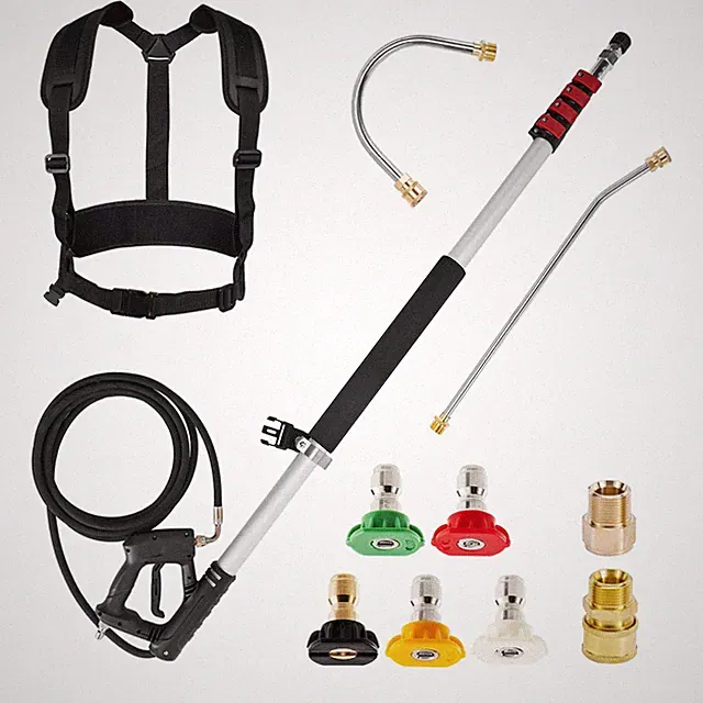 Pressure Washer Wand 20 Feet Telescoping Aluminum 4000 PSI M MINGLE High Power