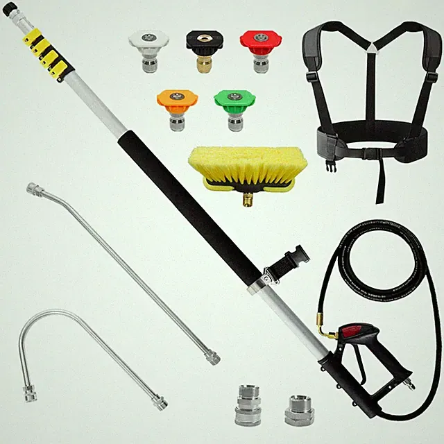 Pressure Washer Wand 24 FT Telescoping Aluminum Gutter Cleaner TW-001 janz Spray