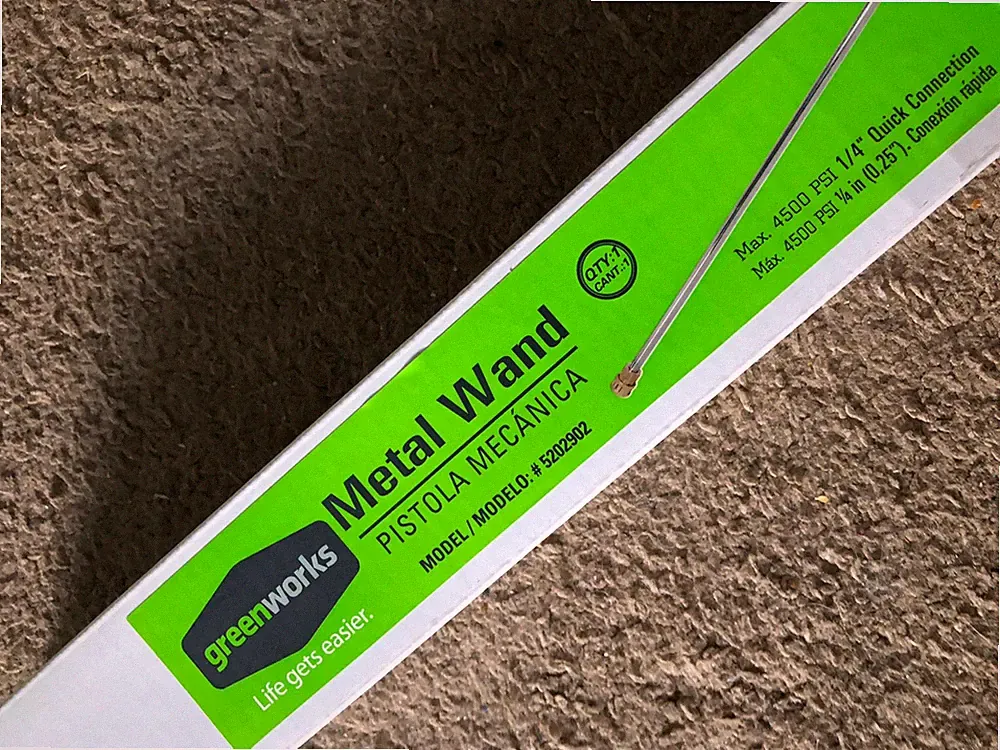 Pressure Washer Wand 5202902 Greenworks 4500 PSI Quick Connect