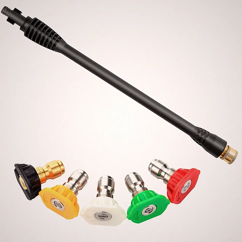 Pressure Washer Wand with 5 Spray Pressure Washer Nozzle Tips, 16 Inch, with...