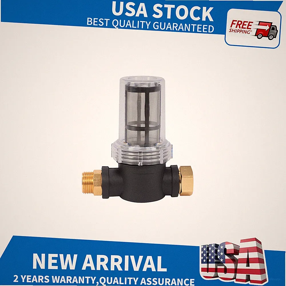 Water Pressure Washer Sediment Filter with Garden Hose Inlet Connection