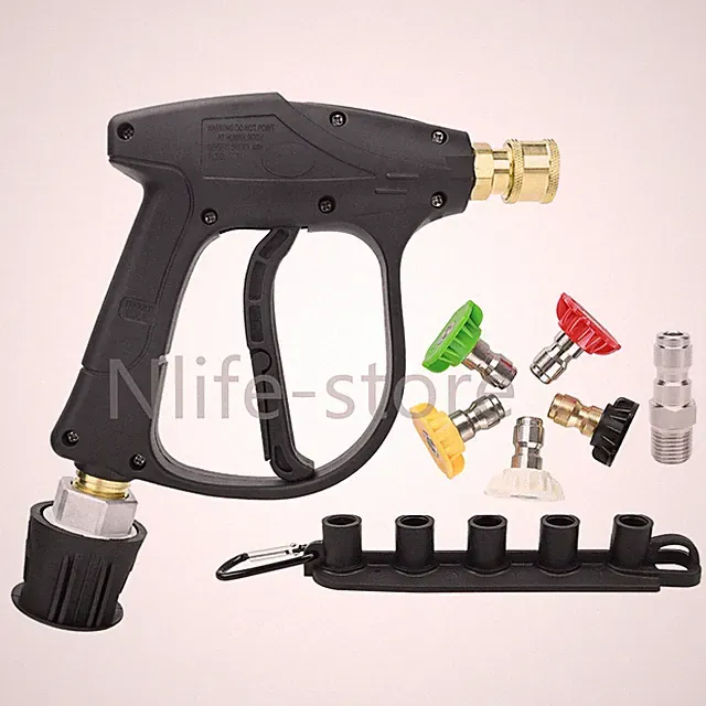 Pressure Washer Water Gun Car Cleaning Hose Connector For Karcher Quick Nozzles