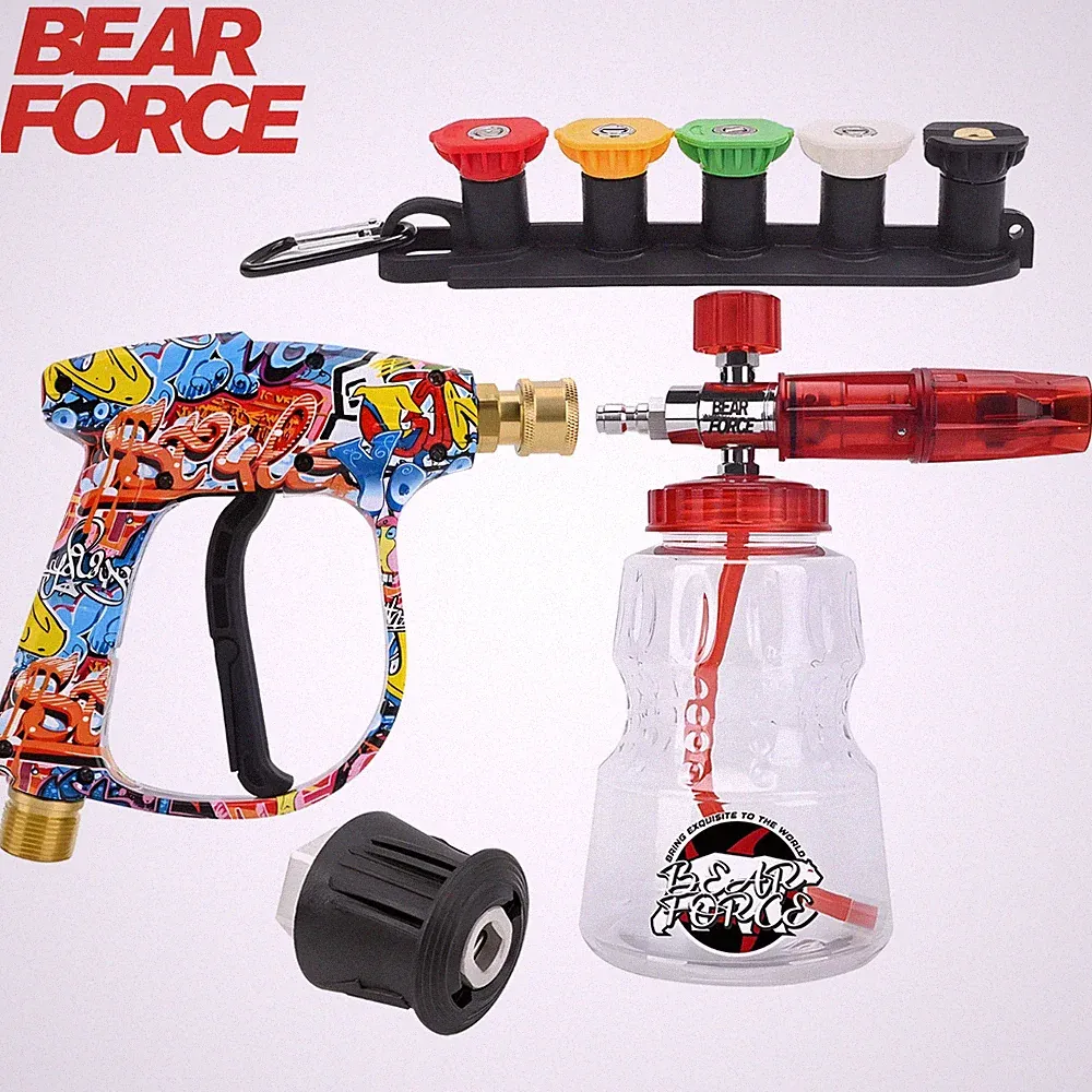 Pressure Washer Water Gun Kit Car Wash Quick Connector Nozzles Karcher Bosch