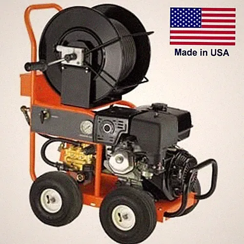 Pressure Washer & Water Jetter - Drain & Sewer - Gas - 4 GPM - 3,000 PSI - 13 HP