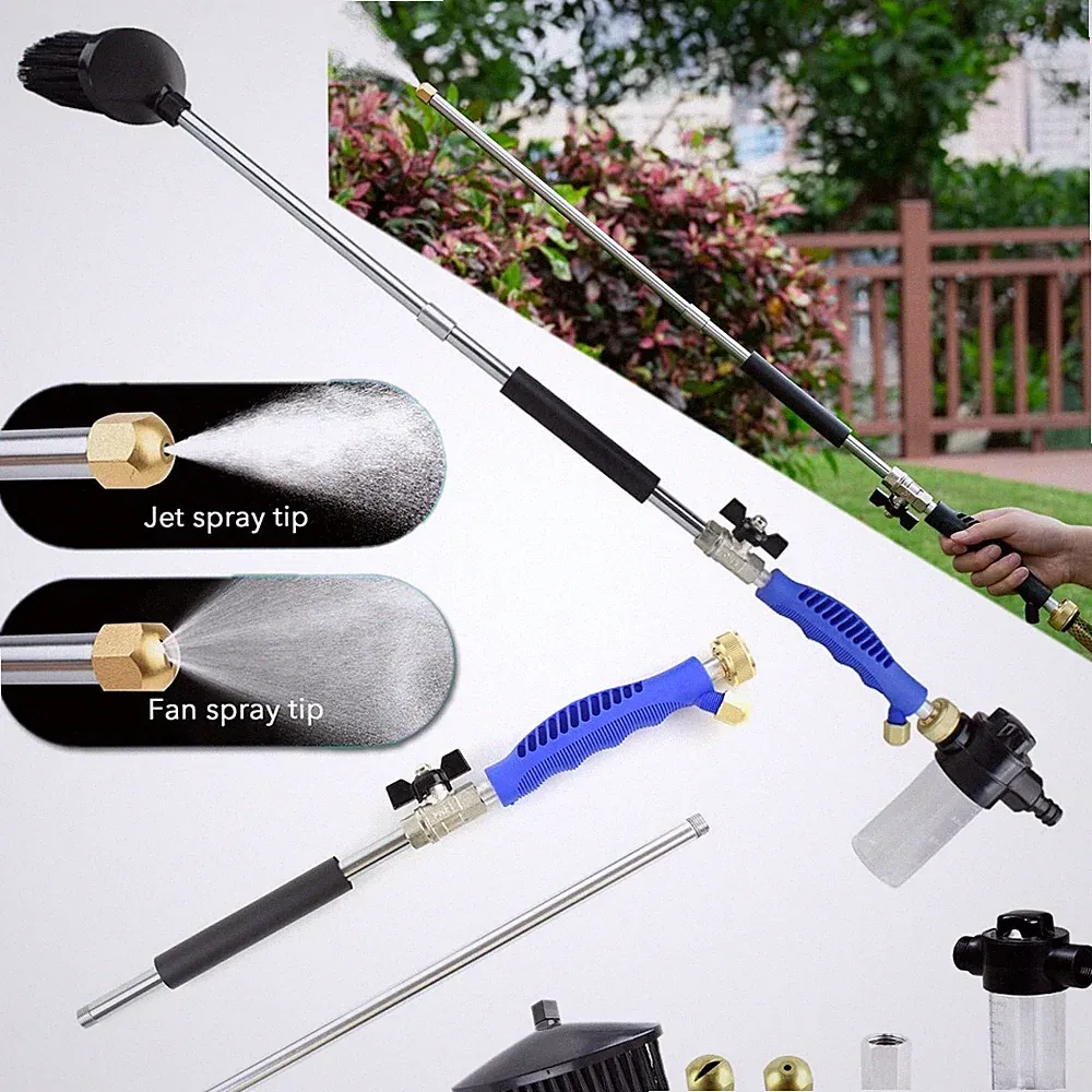 Pressure Washer Water Spray Gun Wand Garden Hose Attachment Soap Dispenser