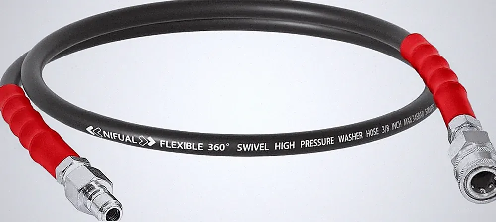 Pressure Washer Whip Hose 10FT, 3/8'' Hose Reel Connector Hose for Power Washer