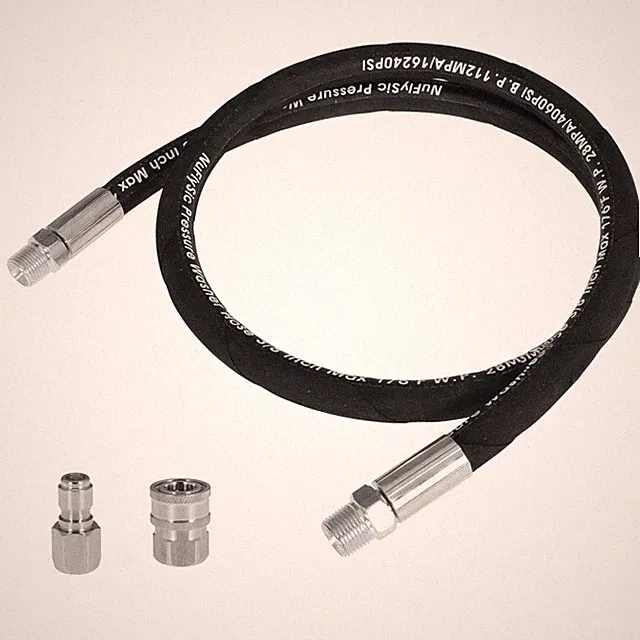 Pressure Washer Whip Hose 3/8 Inch NPT Quick Connect 4000 PSI 8FT 1 PCS