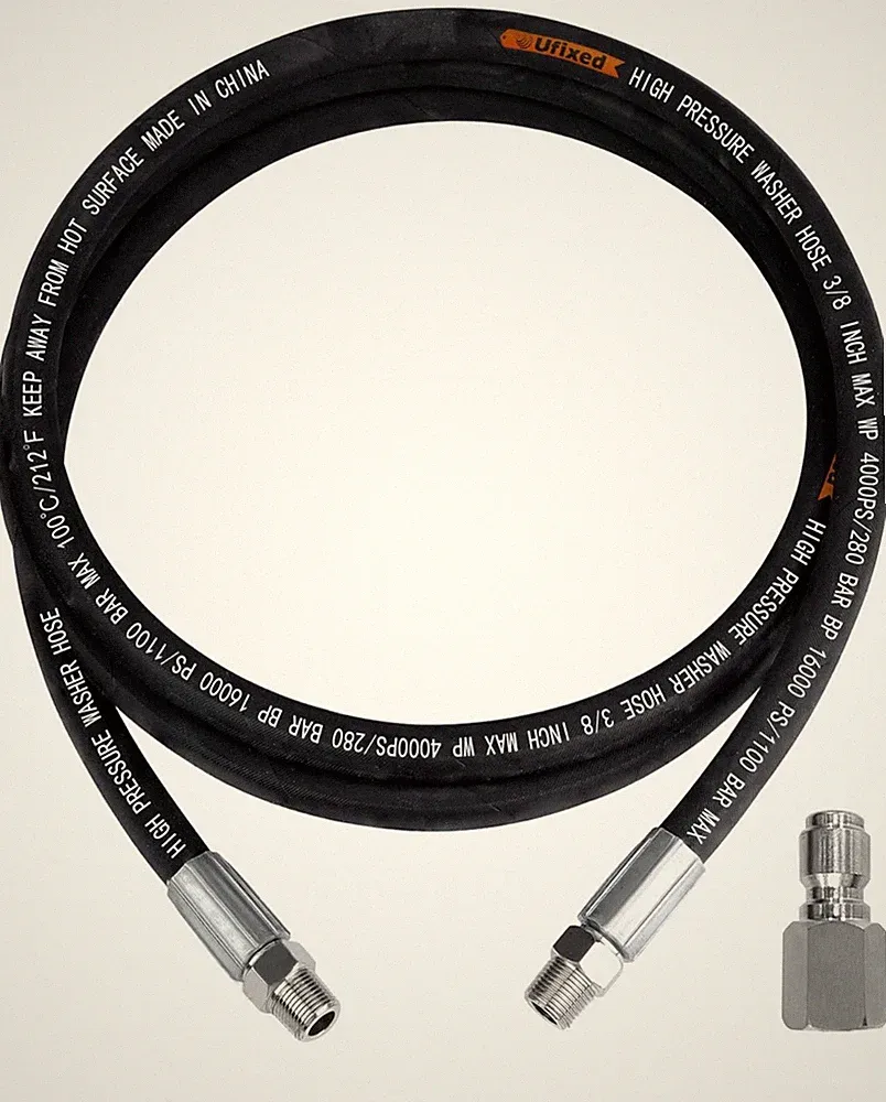 Pressure Washer Whip Hose 4FT Jumper 3/8" FNPT 4000 PSI