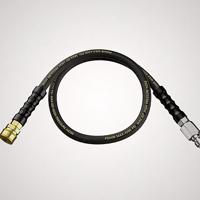 Pressure Washer Whip Hose 5 FT, 4200PSI Replacement Reel 5FT, Black