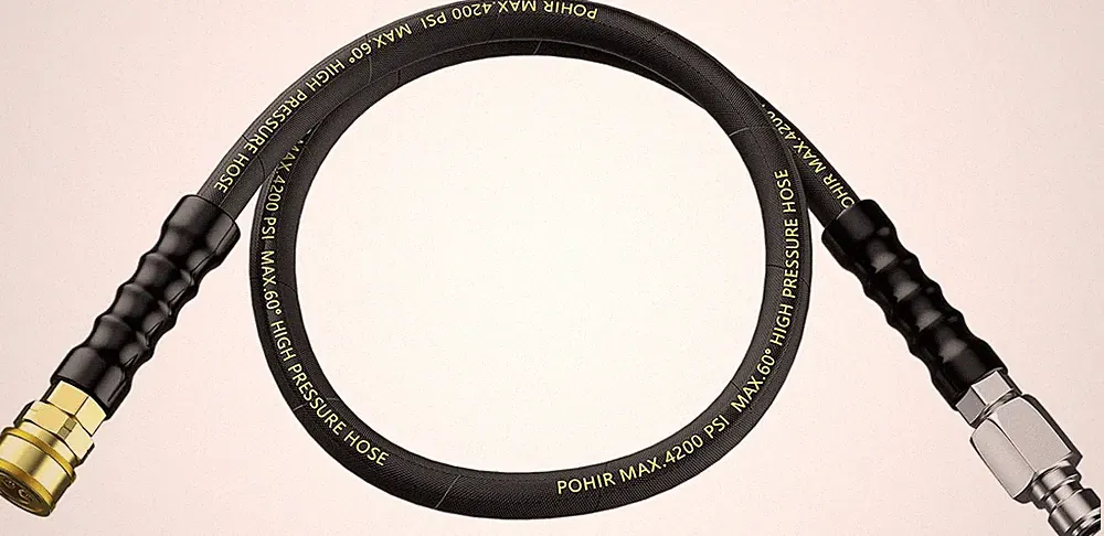 Pressure Washer Whip Hose 5 FT, Hose Reel Connector Hose for Pressure Washing, S