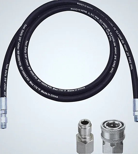 Pressure Washer Whip Hose 8FT 3/8 NPT for Power Washer Reel Connector 4000 PSI