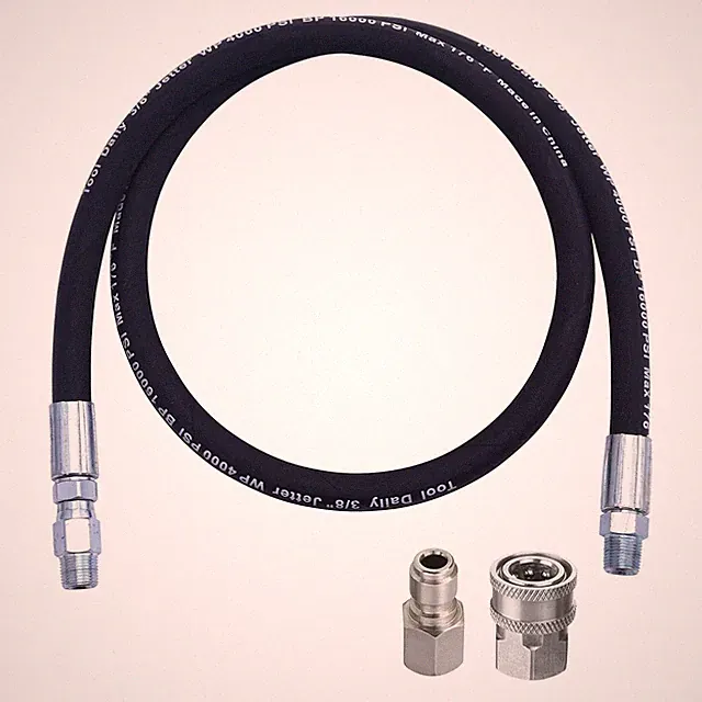 Pressure Washer Whip Hose with Swivel Hose Reel Connector Tool Daily 1/4