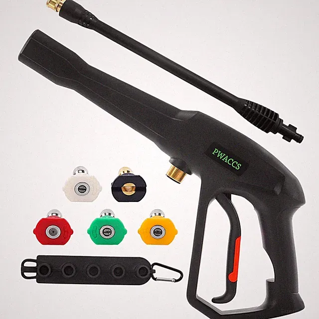 Pressure Washer with Extension Wand Kit — Power Washing Trigger Handle with 5...