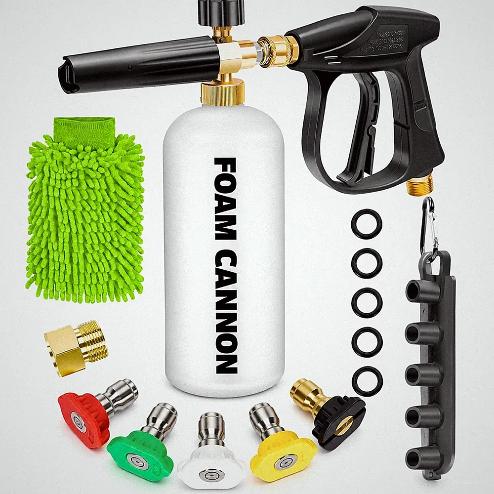 Pressure Washer with Foam Cannon, Industrial Car Wash Foam Kit