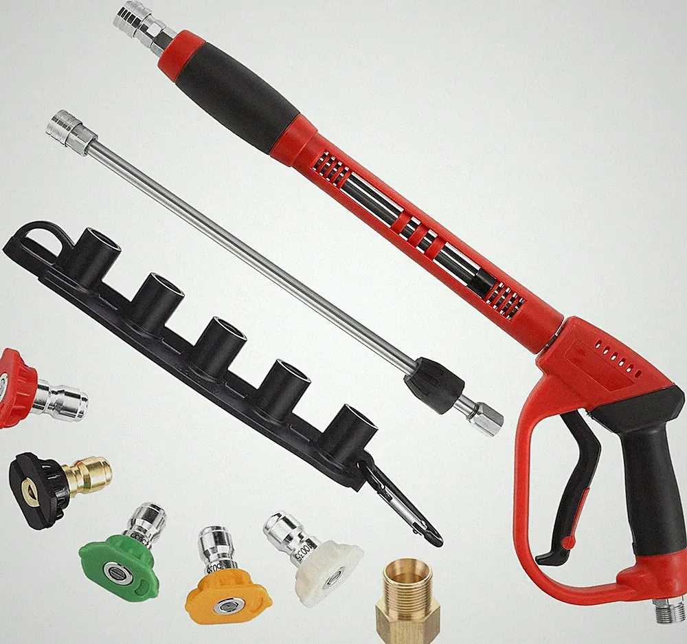 Pressure Washer , with Replacement Extension, 5 Nozzle Tips M22 Fitting, 40 Inch
