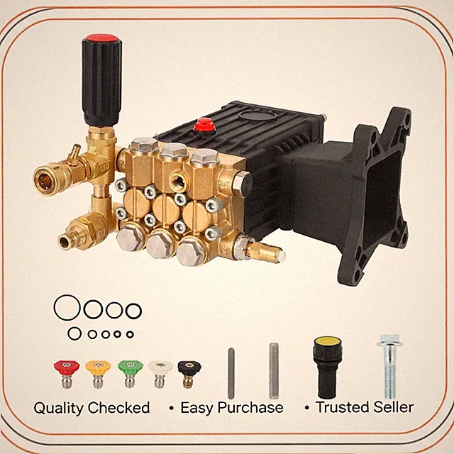 Pressure Water Pump 4000PSI 4 GPM Triplex Plunger Most Major Models Direct Drive