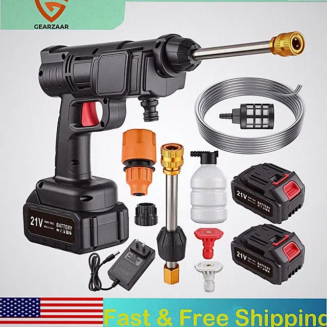 Pressure Water Spray Gun Car Washer Cleaner Tool For windows fences US Portable