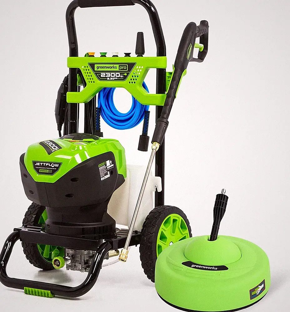 Pro 2300 PSI Brushless Electric Pressure Washer with Surface Cleaner Attachment