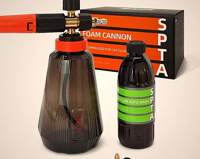 PRO Foam Cannon with 34oz Bottle & 16oz Car Wash Soap - Thick Foam Technology