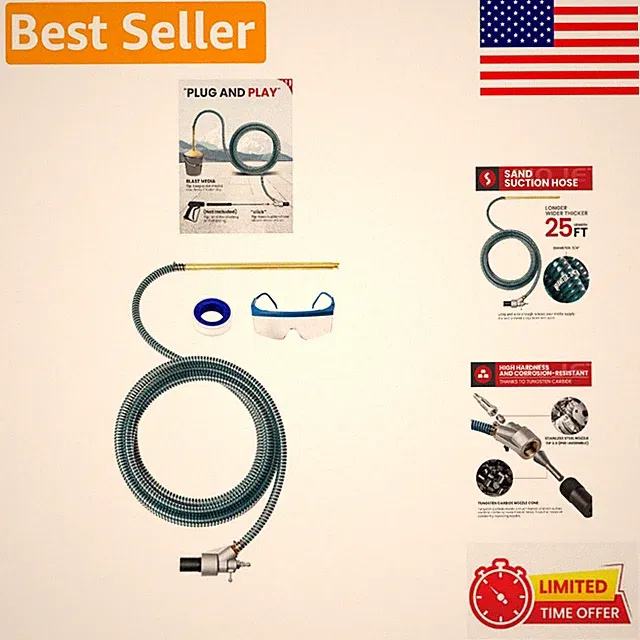 Pro-Level Wet Sandblasting Kit for Pressure Washers, 5000 PSI - Efficient & Safe