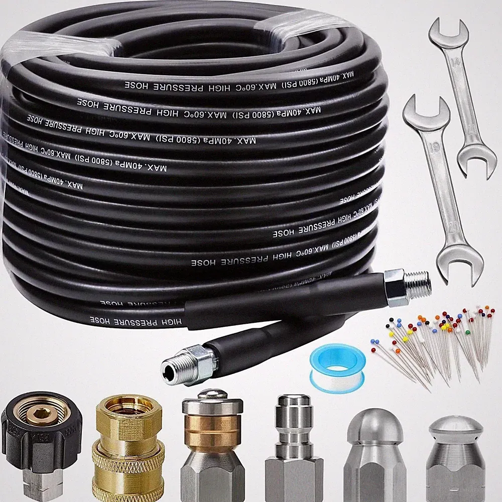 Professional 100FT Sewer Jetter Kit for Pressure Washer``