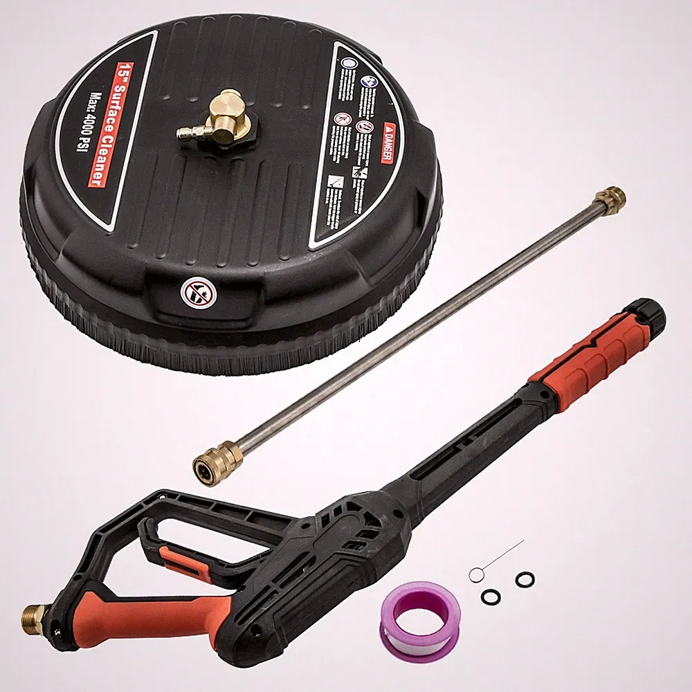 Professional 15" Pressure Washer Extension Wand 4000PSI Gun 1/4" Quick Connect