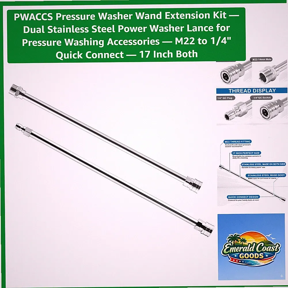 Professional 17-Inch Pressure Washer Wand Extension - Perfect for Heavy Cleaning
