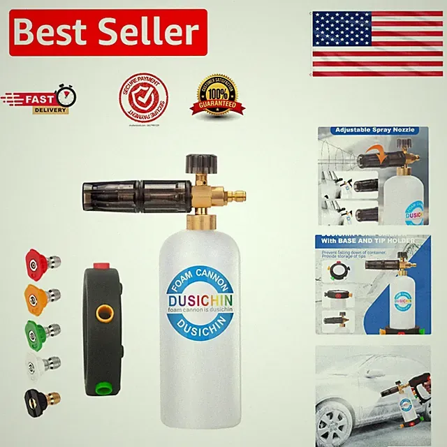 Professional Foam Cannon - 3000 PSI Adjustable Spray for Ultimate Cleaning Power