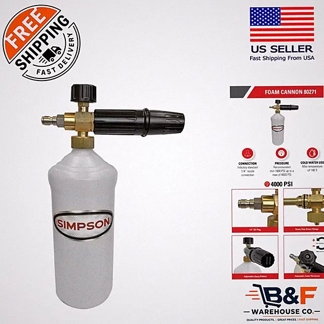 Professional-Grade Foam Cannon 1L for Efficient Pressure Washer Cleaning