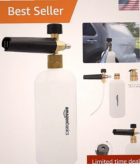 Professional-Grade Foam Cannon with Quick Connector - 1 Liter Car Wash Essential