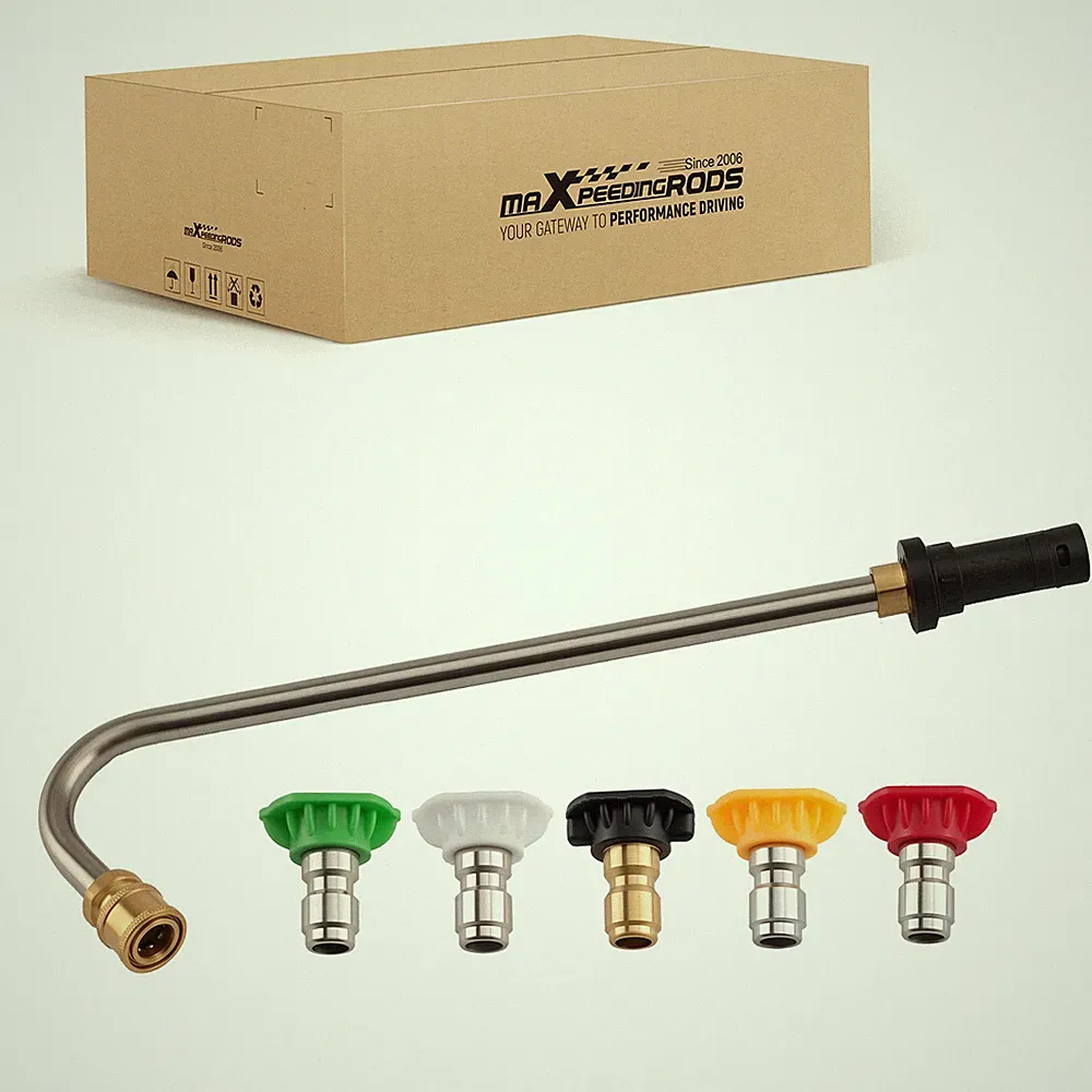 Professional Grade Pressure Washer Gutter Cleaner Rod with 5 Spray Tips K2-K7