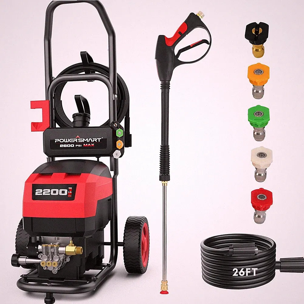 Professional Power Washer PowerSmart 2200PSI 1.2GPM 5 Nozzles