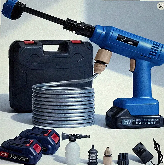Professional Pressure Washer, 1500 PSI Portable Washer with Battery & Charger