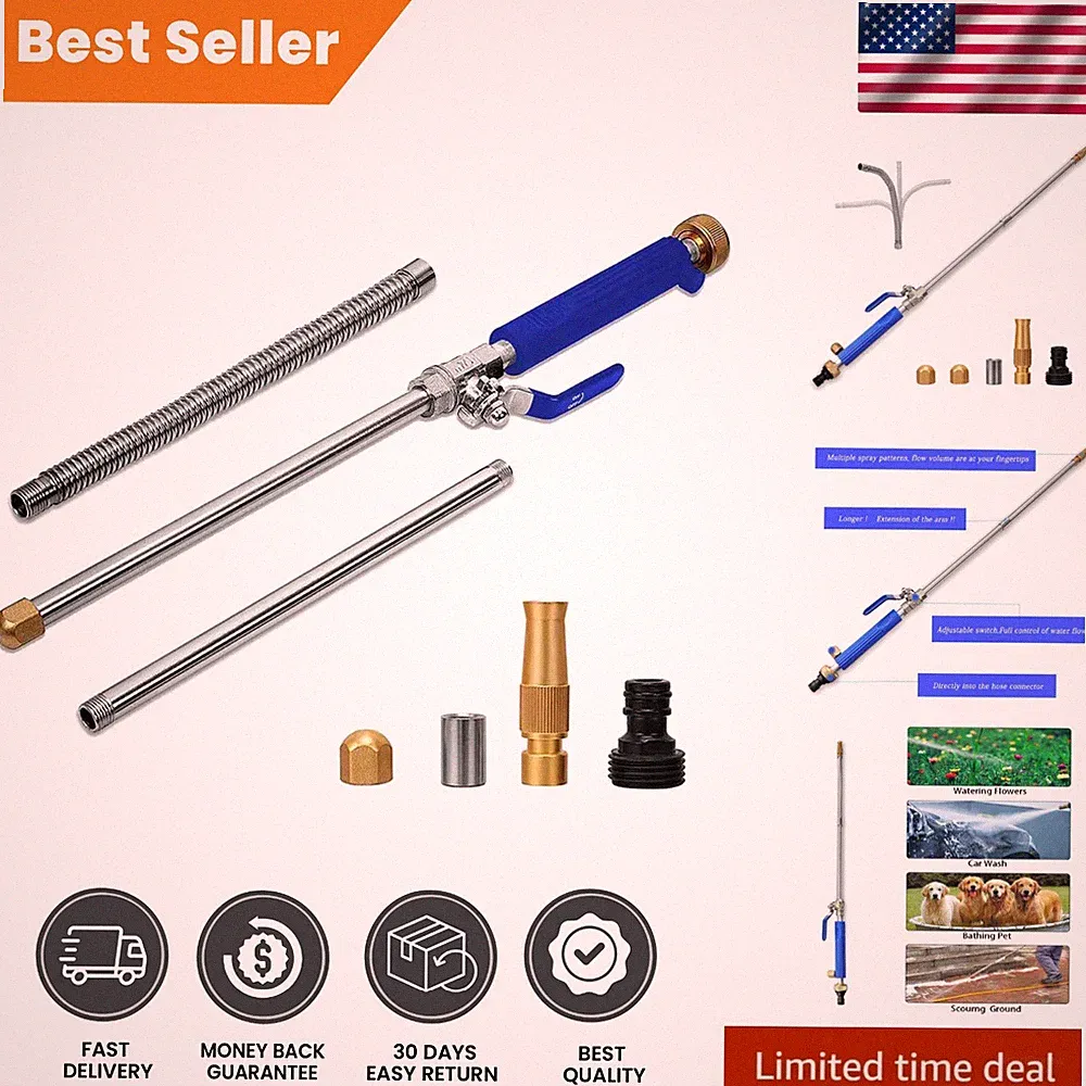 Professional Quality High Pressure Washer Wand with 3 Interchangeable Nozzles