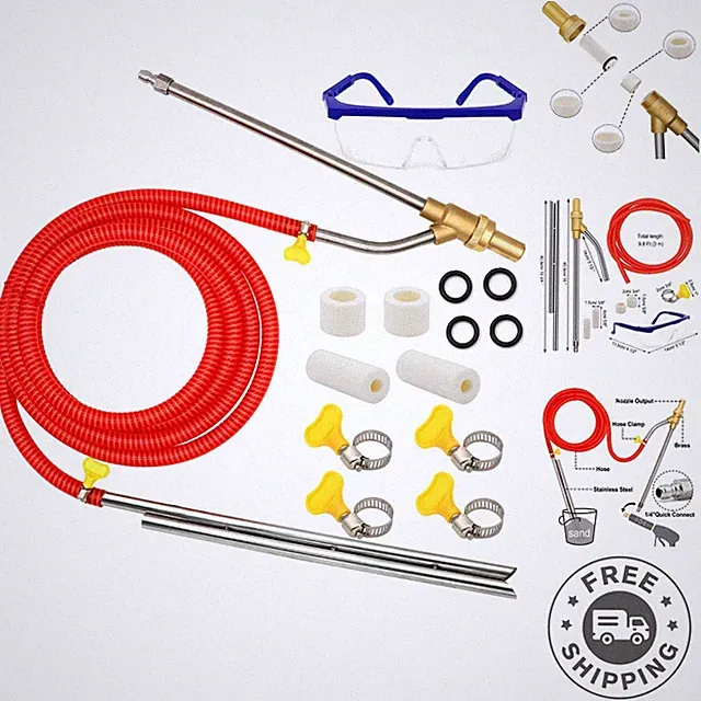 Professional Sandblasting Equipment: Pressure Washer Attachment, Quick Connect