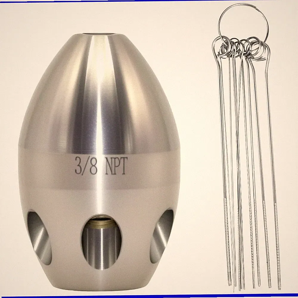 Professional Sewer Jetter for Pressure Washer - 3/8" NPT Nozzle with Clean Ne...