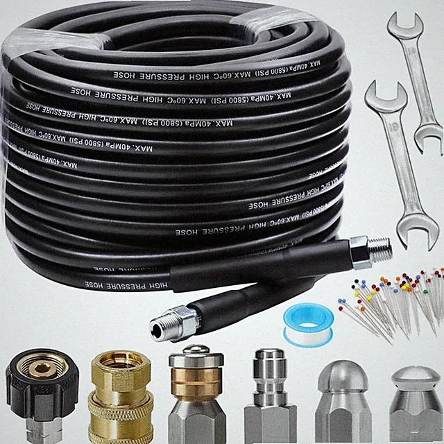 Professional Sewer Jetter Kit 100FT - 5800PSI Drain Cleaner