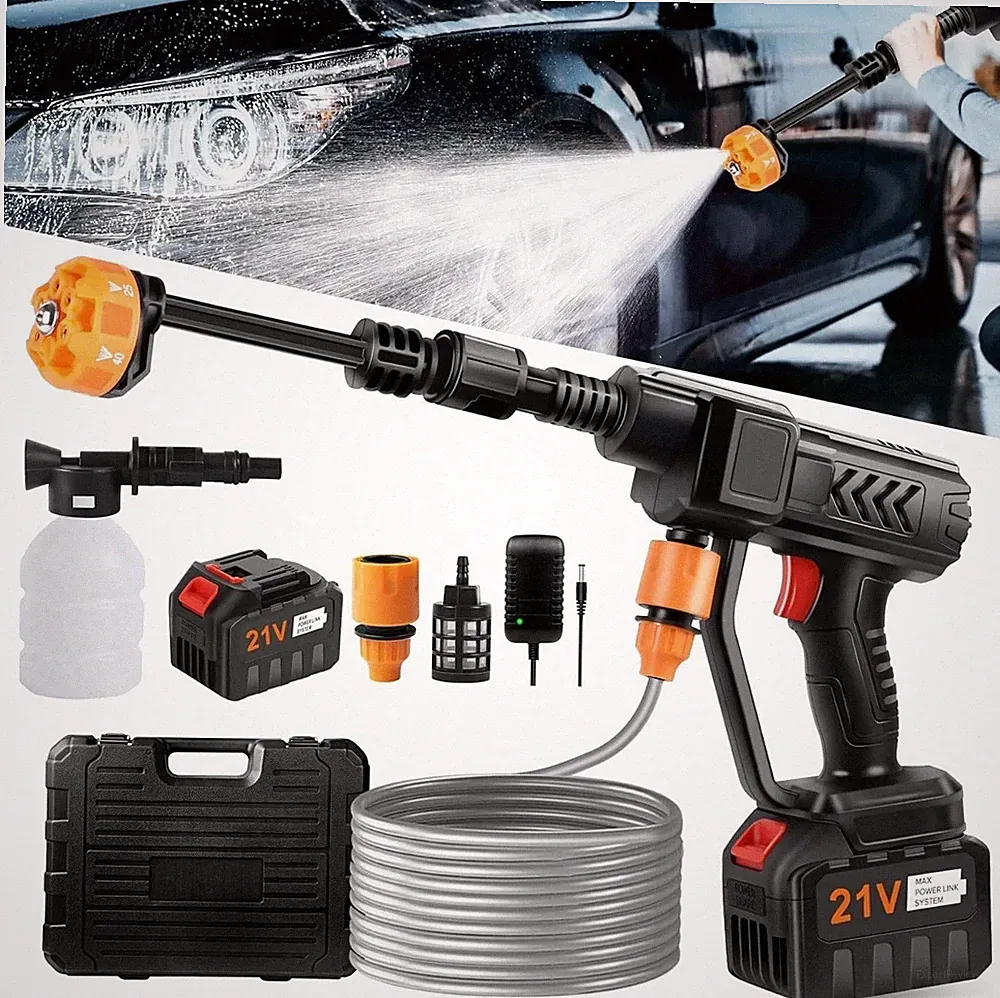 Prostormer Cordless Pressure Washer 1500PSI, Portable Handheld Water Gun with...