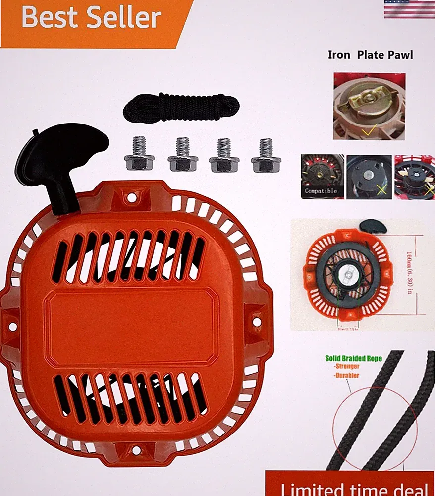 Pull Start Assembly for Generac 196cc 208cc 212cc Recoil Starter