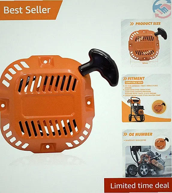 Pull Start Assembly for Generac 96cc 208cc 22cc Engine Recoil Starter GP3250...