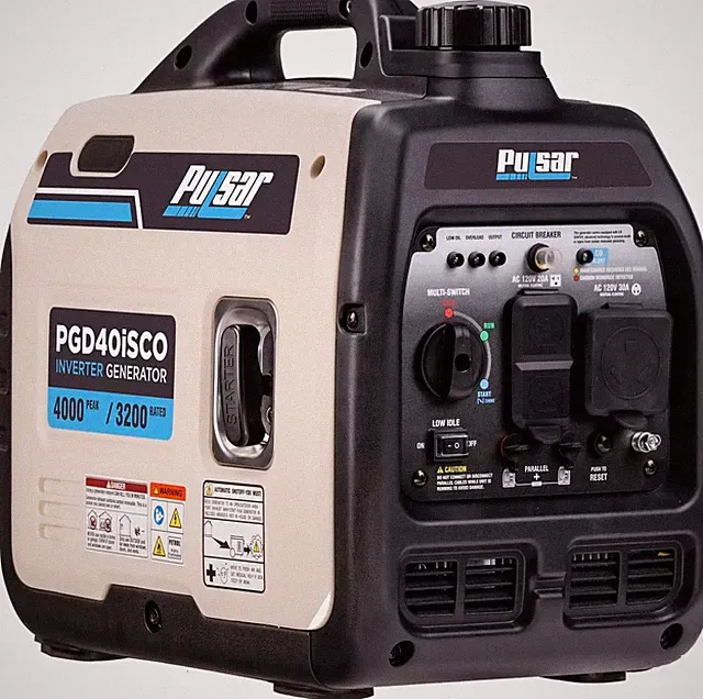Pulsar 4,000-W Super Quiet Portable RV Ready Gas Inverter Generator, Ultralight