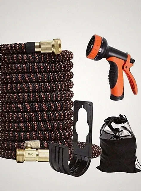 Pure Copper High Pressure Car Wash Hose Set Telescopic Magic Hose 50ft