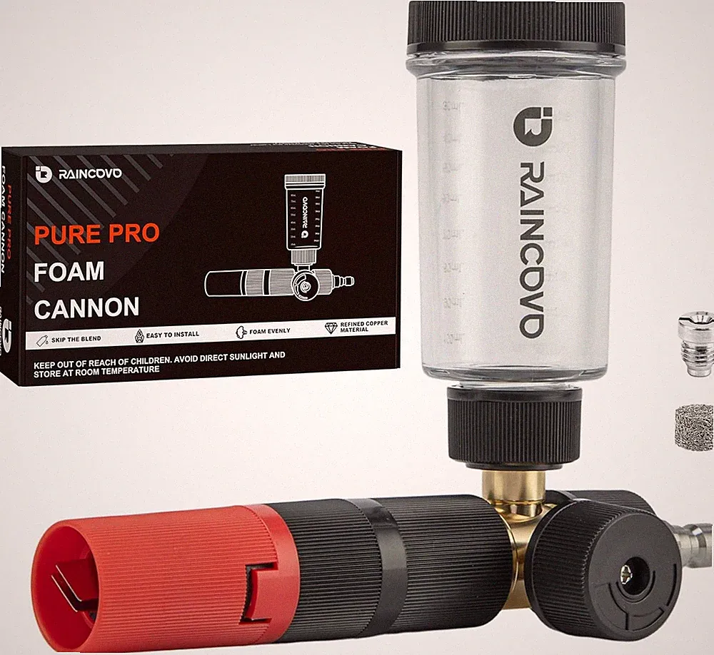 Pure Pro Foam Cannon for Pressure Washer, Adjustable Nozzle with 1/4” Quick C...