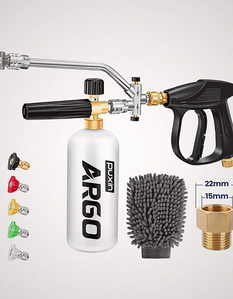 Puxinargo Foam Cannon for Pressure Washer (Dual Connector)
