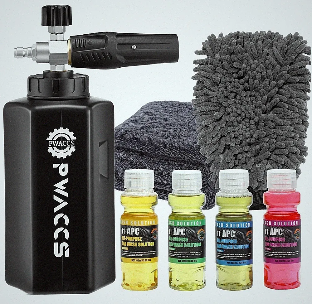 PWACCS Foam Cannon Pressure Washer, Car Wash, Detailing Kit W/ Soap