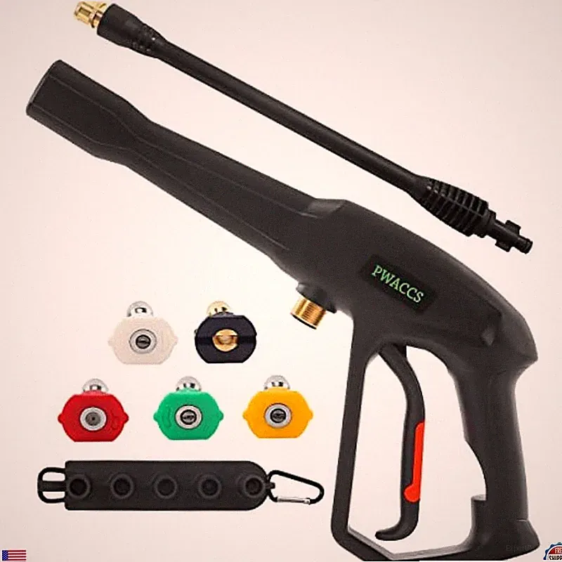 PWACCS High-Performance Pressure Washer Gun & Wand Kit - 5 Nozzles, 2000 PSI