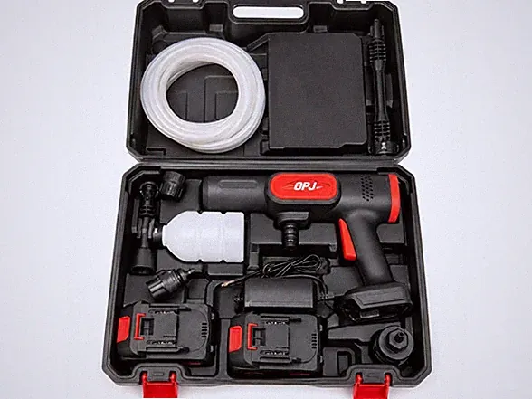 QPJ 21V CORDLESS PRESSURE WASHER - BLACK/RED
